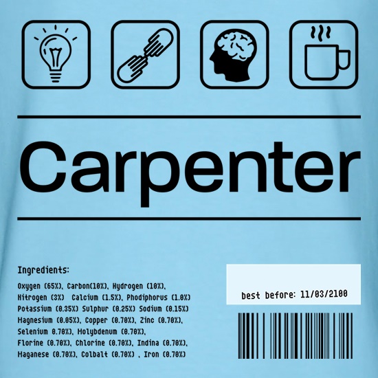 Carpenter Ingredients t shirt